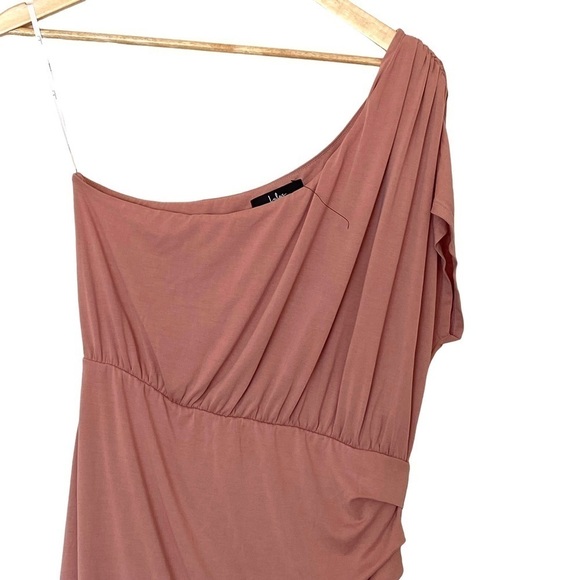 Lulu's Raise A Glass One-Shoulder Midi Dress in Blush Pink, NWOT, Size X-Large - Picture 6 of 13
